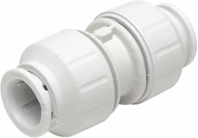 John Guest Straight Coupler 10mm, Pack of 3, White