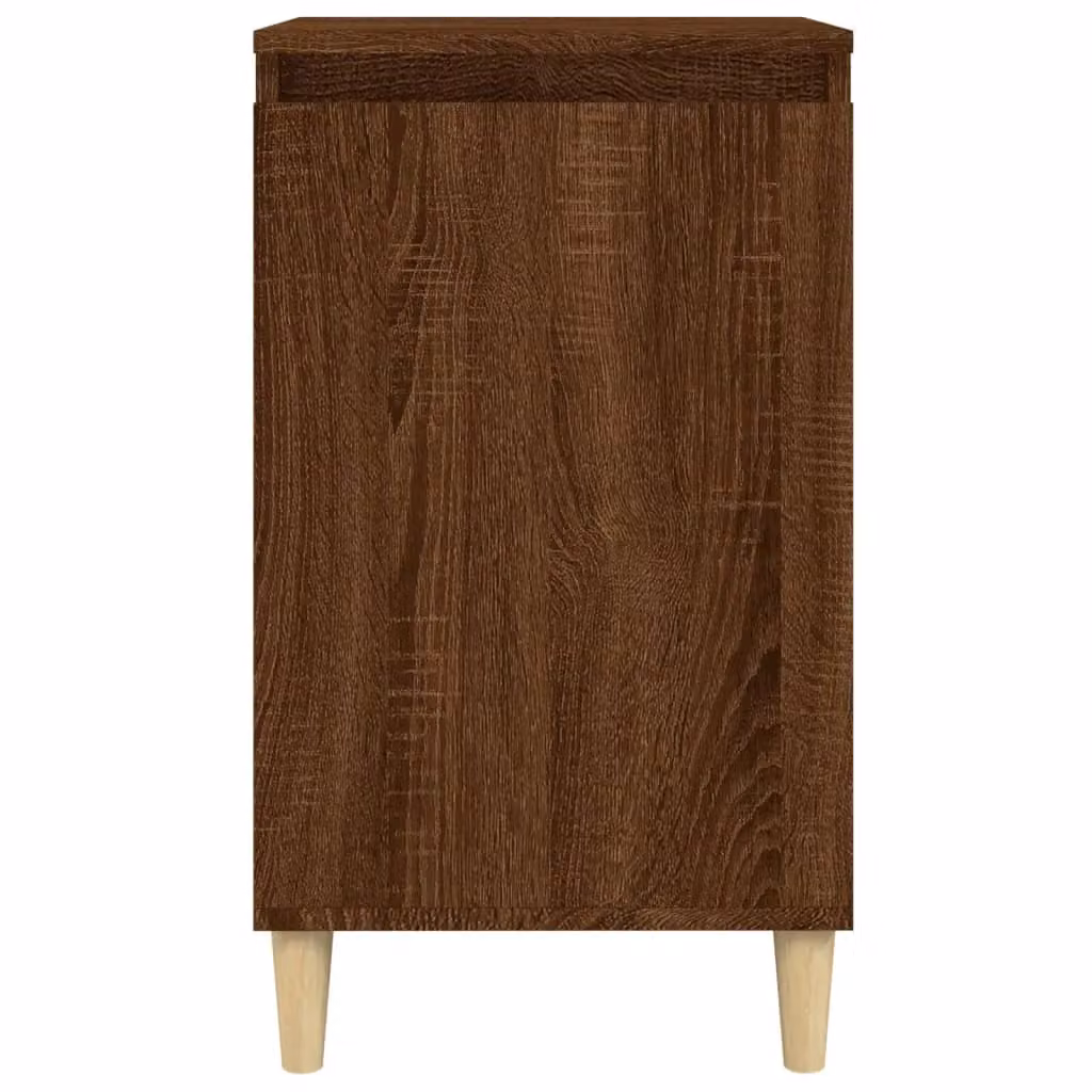 Berkfield Home Set of 2 Bedside Cabinets in Brown Oak, W/D/H: 40 x 35 x 70 cm – 4