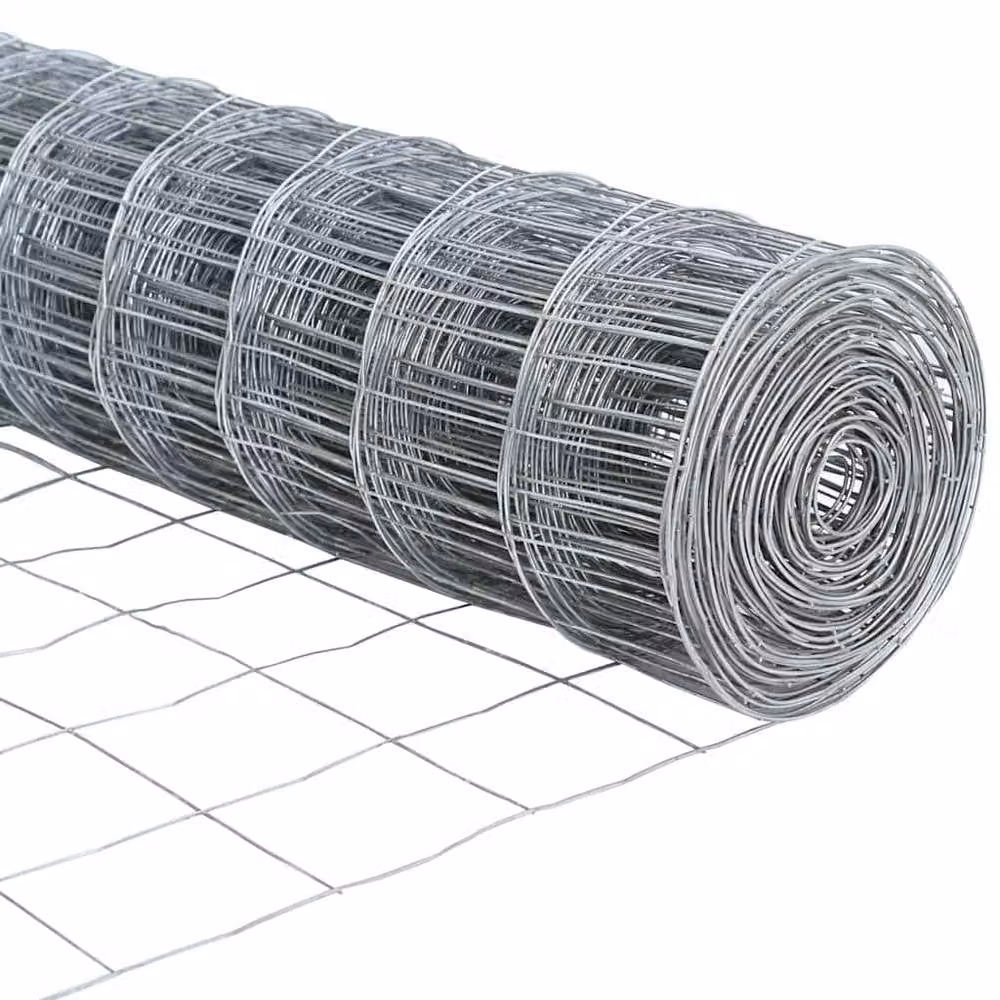 Berkfield Home Euro Fence with 7 Round Posts, Galvanised Steel, Silver, W: 10 m, H: 1 m – 3