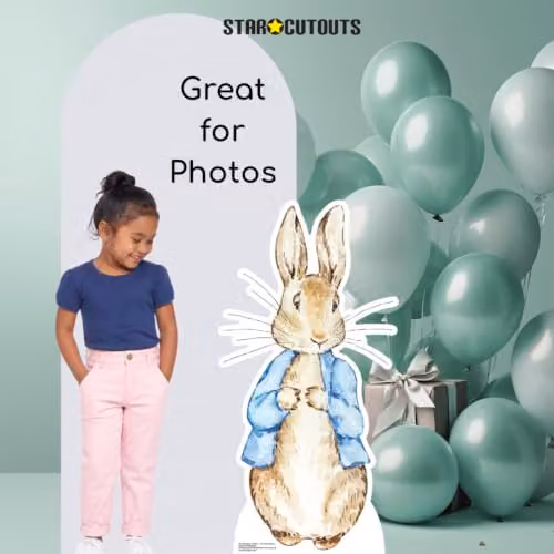 Star Cutouts SC4440 Blue Jacket Rabbit Cardboard Cutout, Height: 93 cm – 2