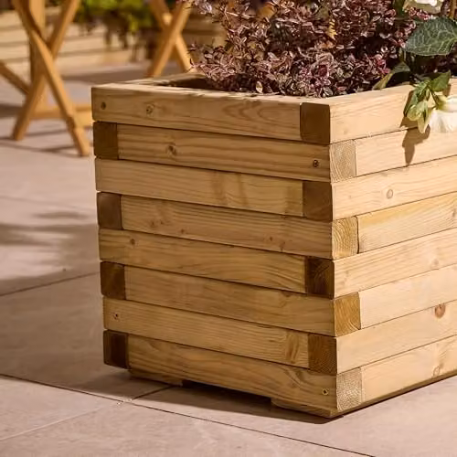 Rowlinson Premier Patio Trough Planter in Brown, W: 150 cm, D: 40 cm, H: 37 cm – 3