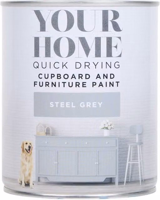 Your Home Quick Drying Water Based Matt Wood and Furniture Paint in Grey