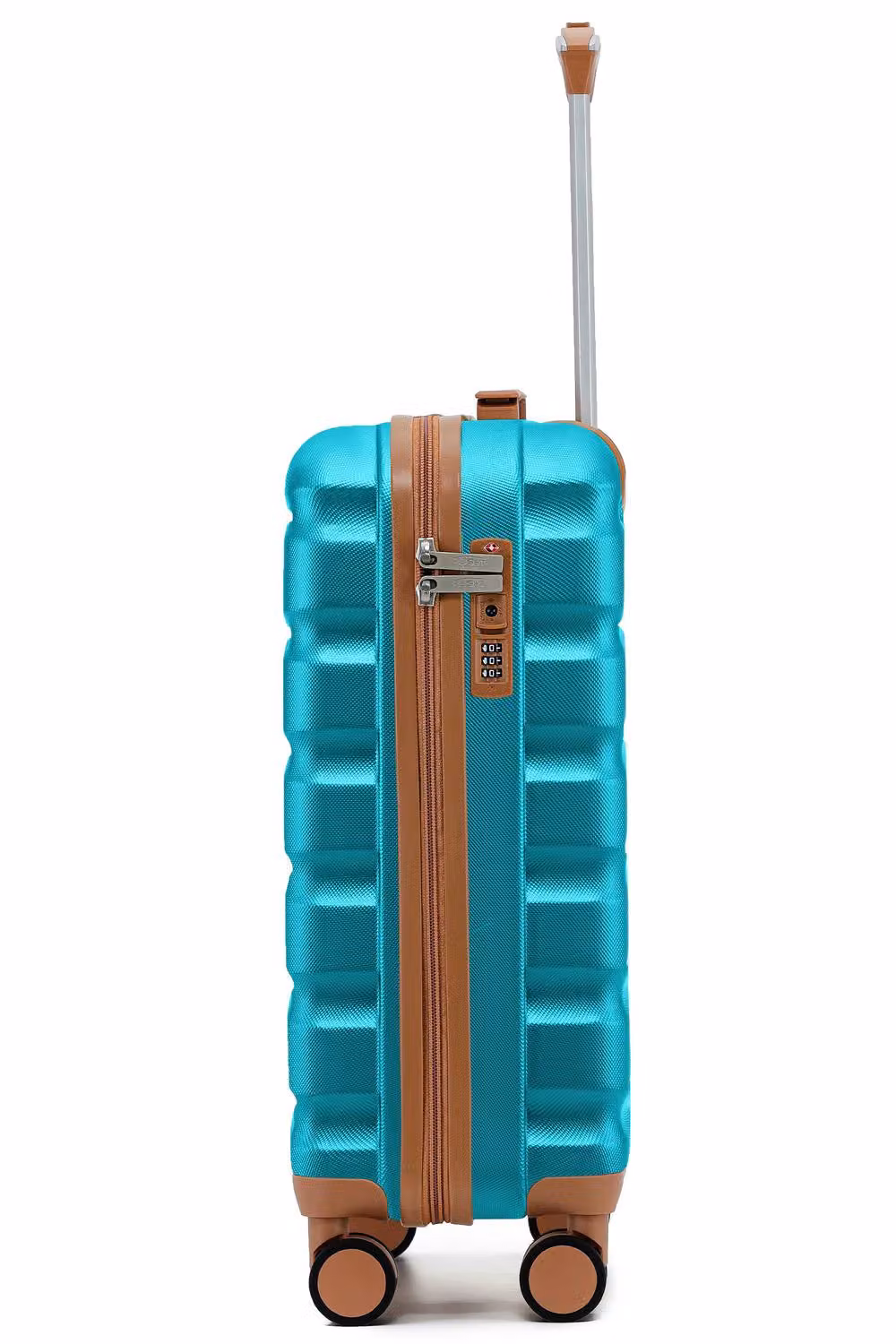 Flight Knight Lightweight Hard Shell Cabin Carry On Luggage, Turquoise, W/D/H: 55 x 40 x 20 cm – 2
