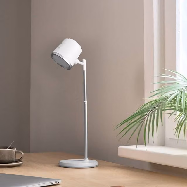 Wyld and Coco 2-in-1 Detachable LED Desk and Wall Lamp in White with Stepless Dimmer and 3 CCT Modes