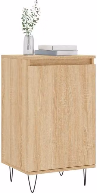 Berkfield Home Sonoma Oak Sideboard in Light Oak, W/D/H: 40 x 35 x 70 cm