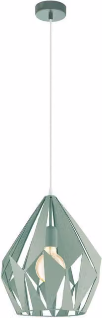 Eglo Carton-P Light Metal Ceiling Pendant in Green