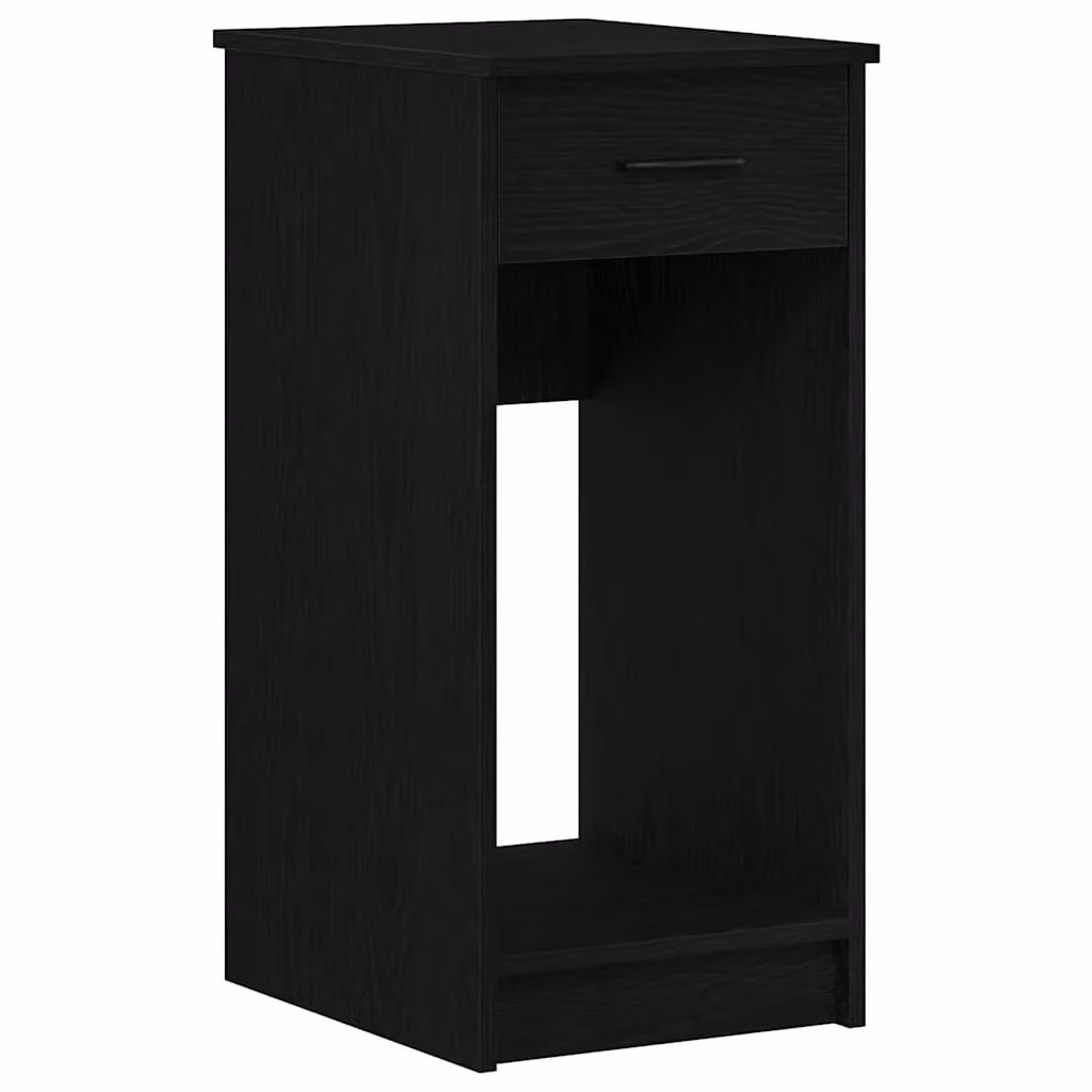 Berkfield Home Computer Tower Stand with Drawer, Black, W/D/H: 35 x 45 x 77 cm – 2