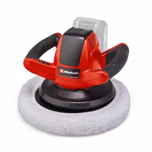 Einhell Power X-Change 18V Cordless Car Polisher and Buffer, Red, 2500 RPM