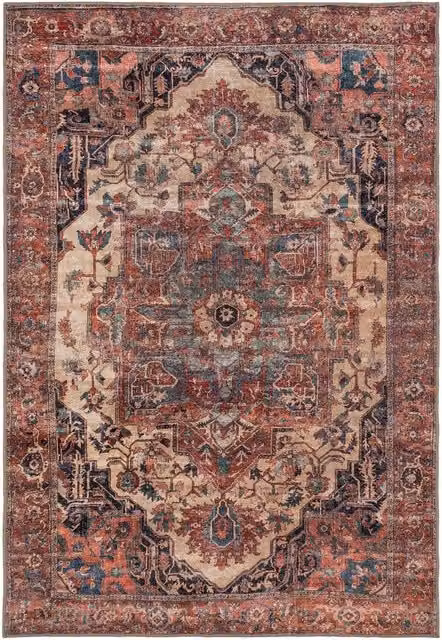 Kukoon Terracotta Distressed Vintage Soft Pile Area Rug, W: 80 cm, L: 300 cm – 1