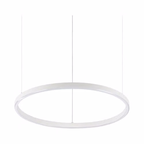 Netlighting Oracle Integrated LED Circle Ring Pendant Lamp, White, 3000K Warm White – 1