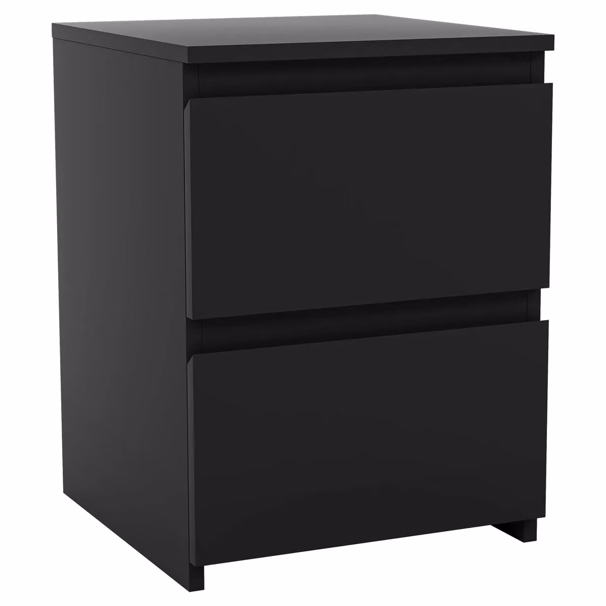 Vida Designs Denver 2 Drawer Bedside Cabinet in Black – 2