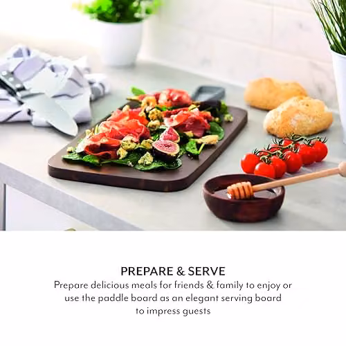 Sur La Table Core Rectangular Wood Serving Board in Brown, W/D/H: 50.8 x 21.2 x 1.5 cm – 2