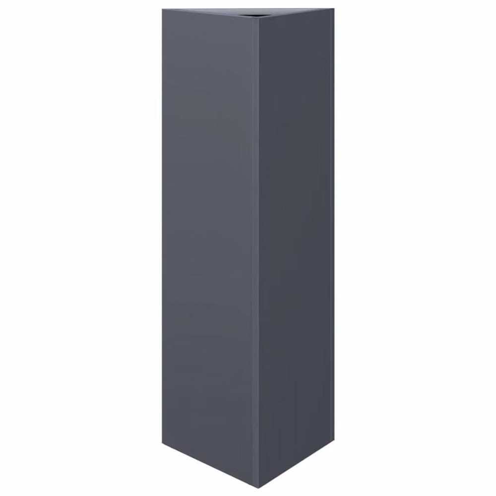 Berkfield Home Durable Triangular Steel Garden Planter Tub in Anthracite, W: 30 cm, D: 26 cm, H: 75 cm – 3