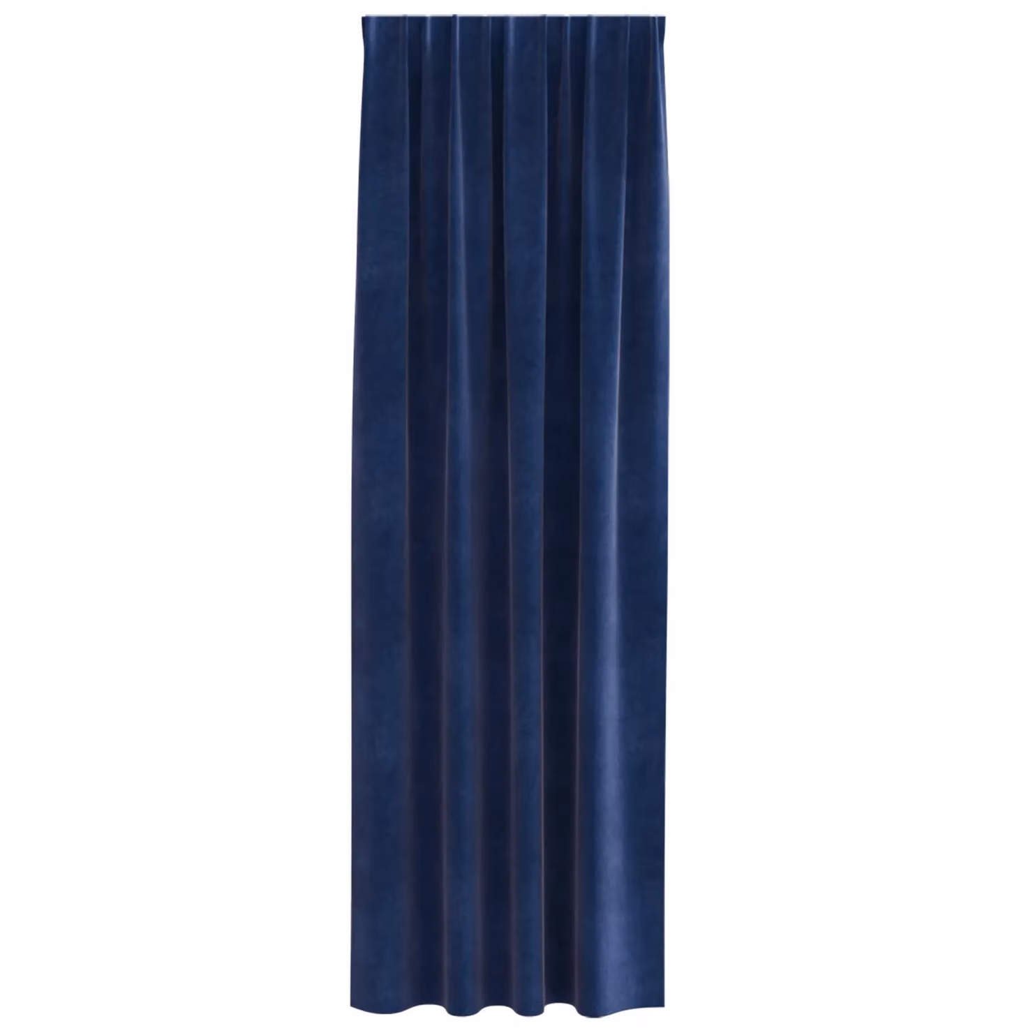 Berkfield Home Dark Blue Velvet Blackout Curtains, 2 Pack, W: 140 cm, H: 225 cm – 3