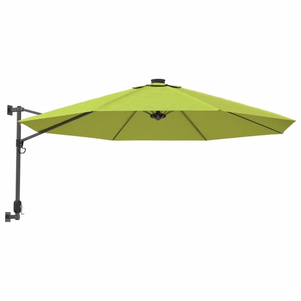 Berkfield Home Wall-mounted Parasol in Green, 290 cm – 2