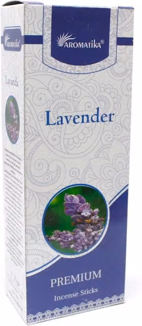 Aromatika Premium Lavender Floral Incense Sticks, Blue, 20 g
