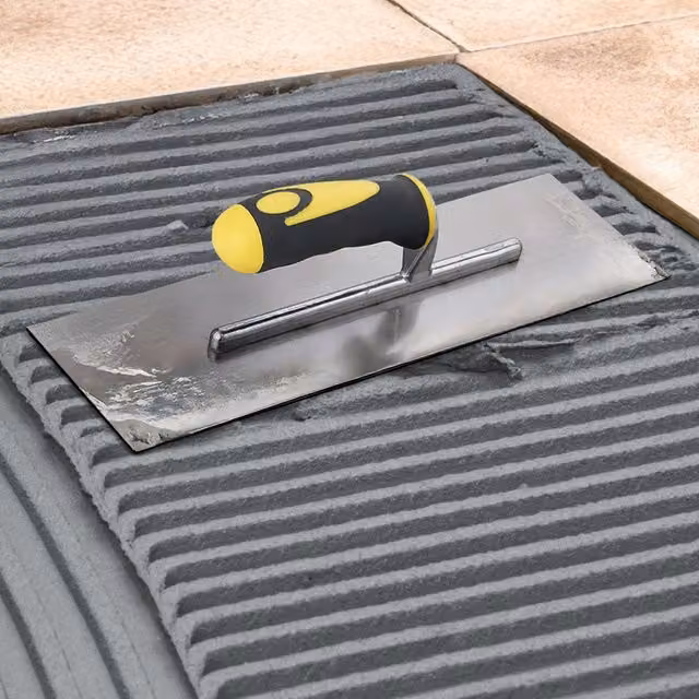 Lifeideas Carbon Steel Concrete Trowel for Tiling Installation, Silver