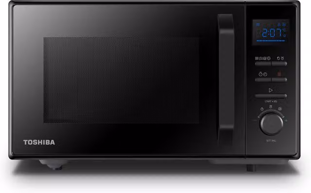 Livingandhome 25 Litre Freestanding Small Combination Microwave Oven - Black