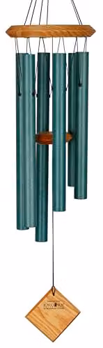 Woodstock Chimes Chimes of Pluto Windchime in Green Verdigris Finish – 1