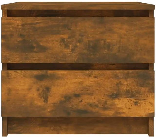 Berkfield Home Spacious Bed Cabinet in Smoked Oak, Brown, W: 50 cm, D: 39 cm, H: 43.5 cm – 1