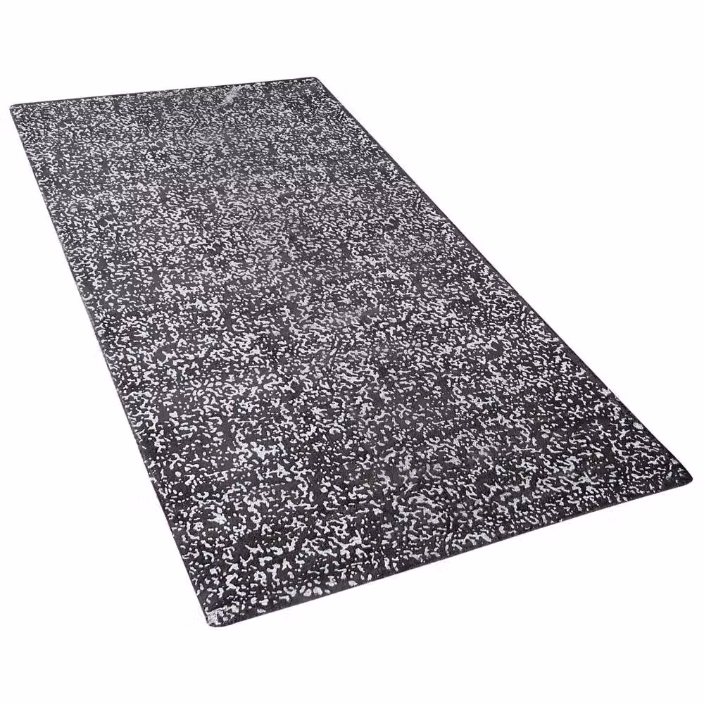 Wyld and Coco Grey and Silver Viscose and Cotton Woven Area Rug, W: 80 cm, L: 150 cm – 3