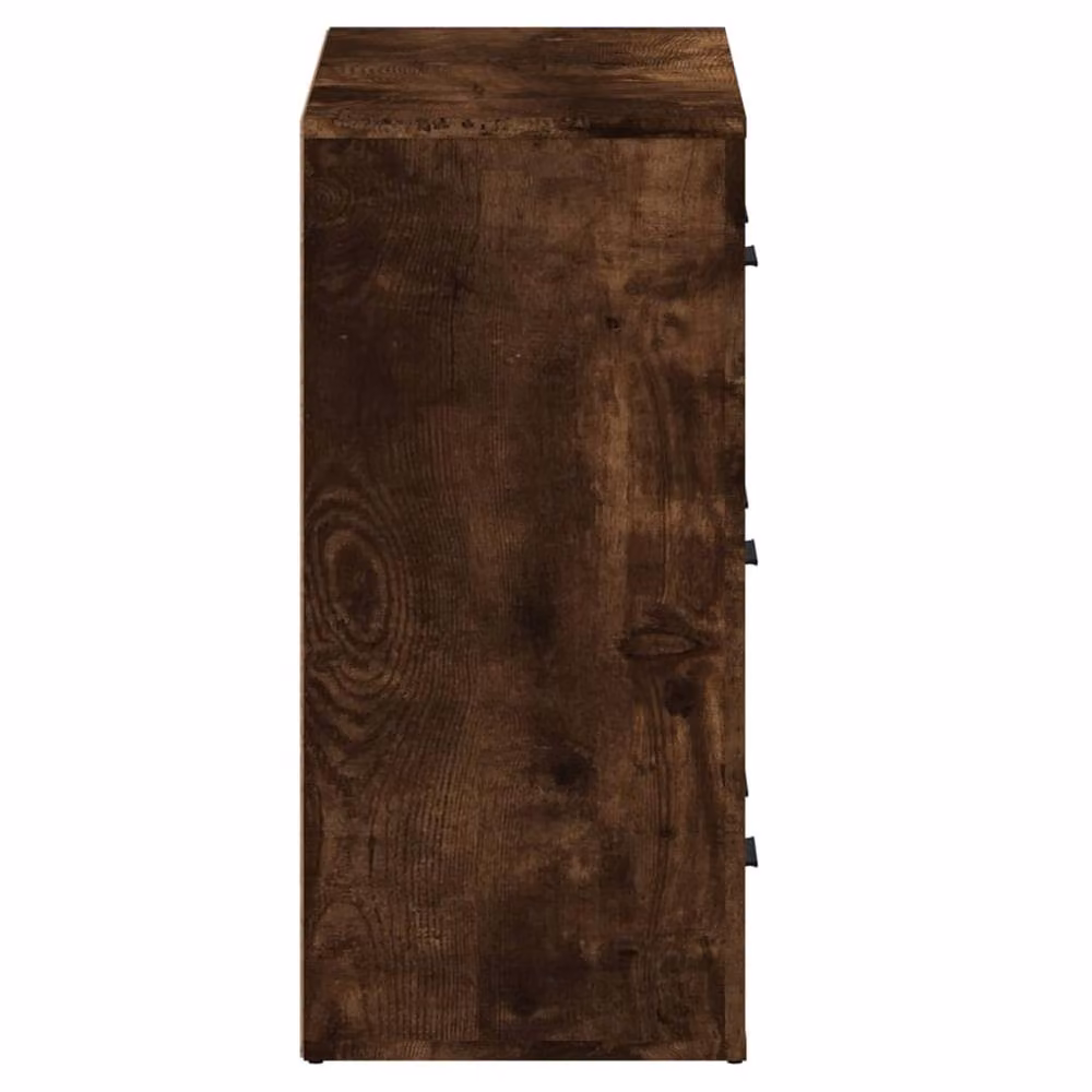 Berkfield Home Set of 2 Smoked Oak Sideboards in Brown Engineered Wood – 3