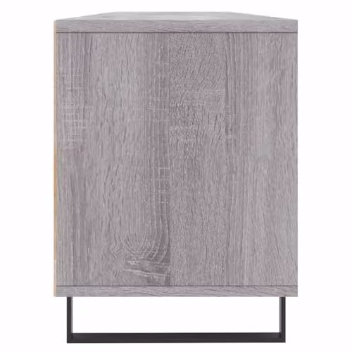 vidaXL Modern Grey TV Cabinet with Media Compartments, W/D/H: 150 x 30 x 44.5 cm – 3