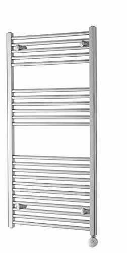TowelRads Richmond Thermostatic Chrome Towel Rail, Electric Only, W: 45 cm, H: 118.6 cm