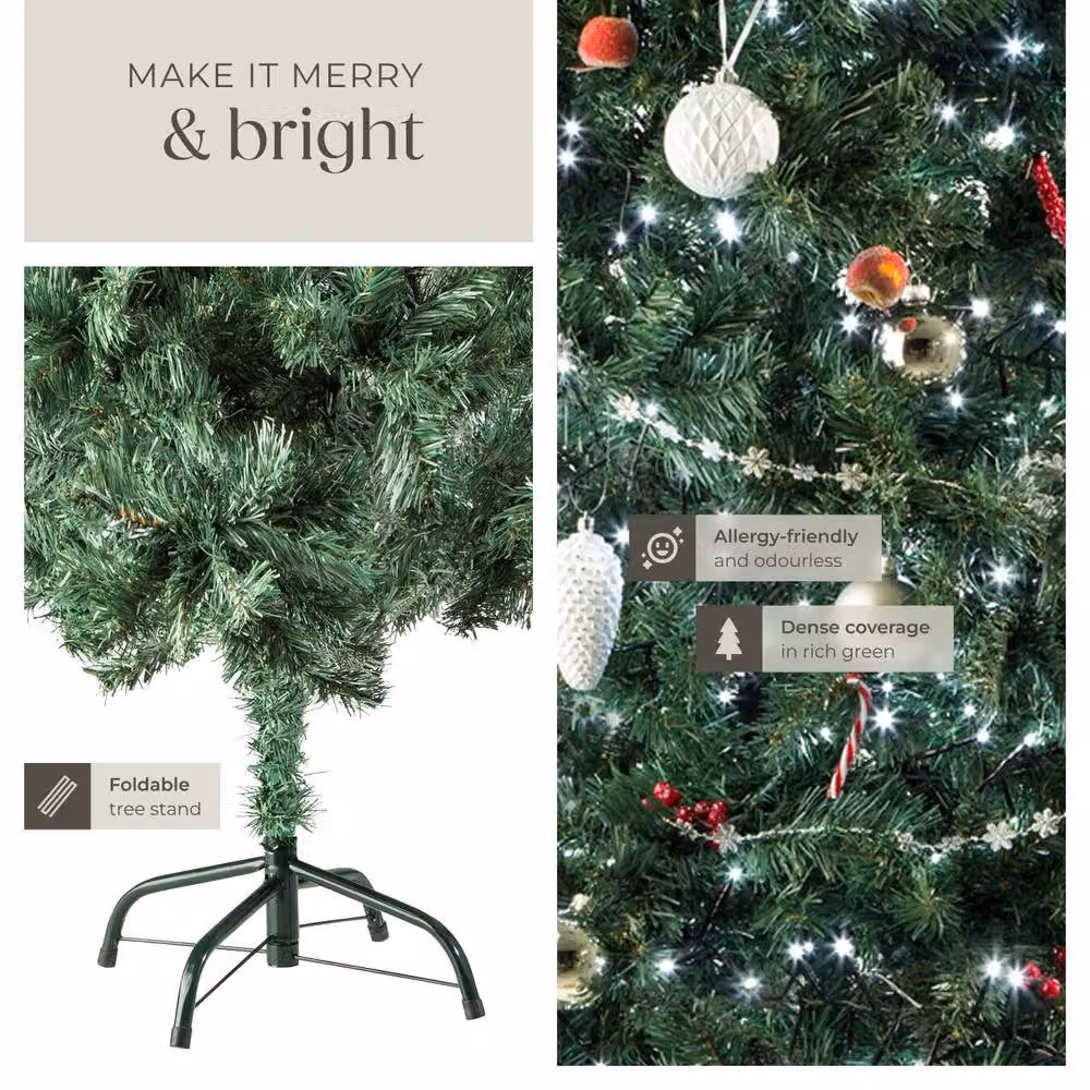 tectake Green Christmas Tree, Height: 180 cm – 5