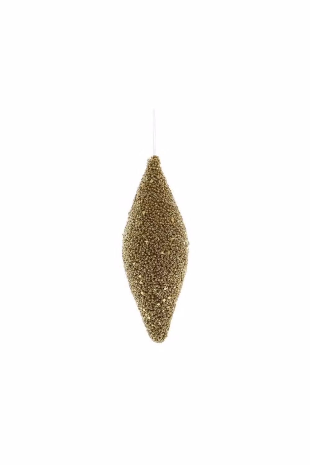 KDMD Gold Glitter Drop Hanging Decoration, 3 Pack, Height: 18 cm – 2