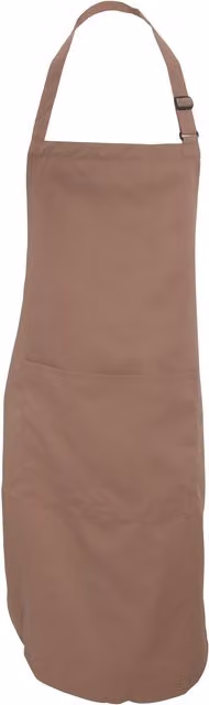 Dennys Catering Bib Apron with Pocket, Pack of 2, Brown
