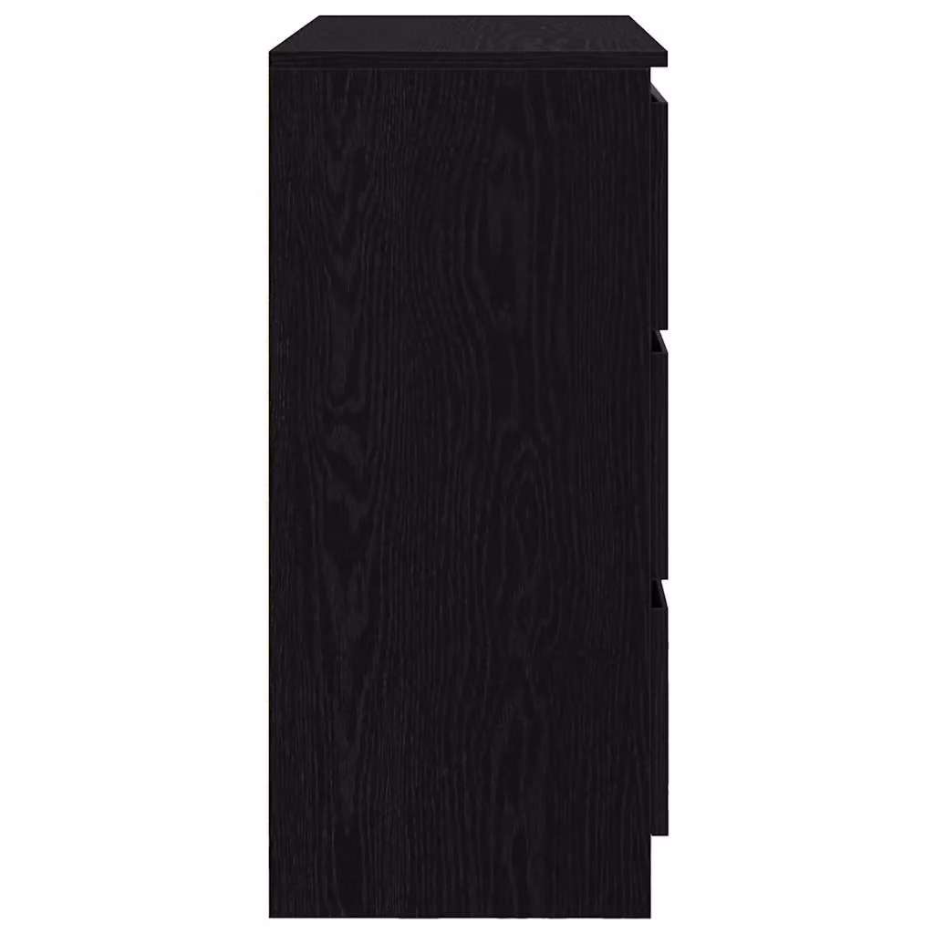 Berkfield Home Modern Black Oak Sideboard, W/D/H: 80 x 35 x 76 cm – 3
