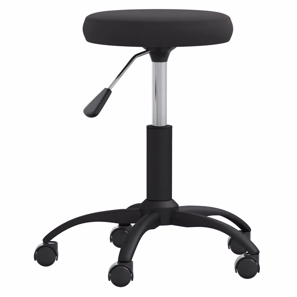 Berkfield Modern Black Velvet Swivel Task Chair for Home Office and Living Room – 2