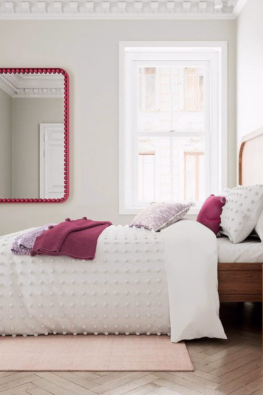 Helena Springfield Pink Knitted Throw – 3
