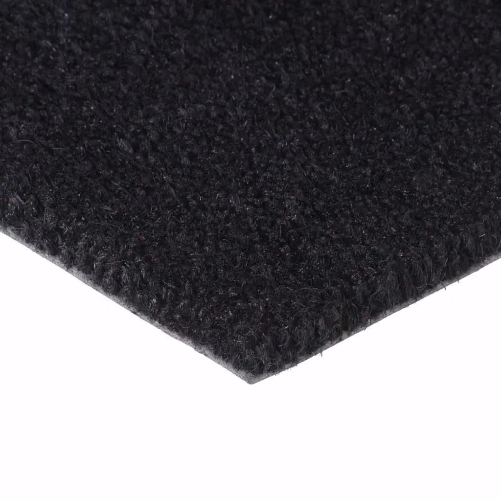 Berkfield Home Black Tufted Coir Door Mat, W: 80 cm, D: 50 cm – 3