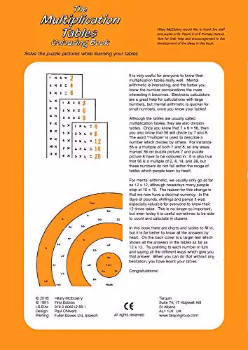 The Multiplication Tables Colouring Book by Tarquin Group, Multicolour – 2