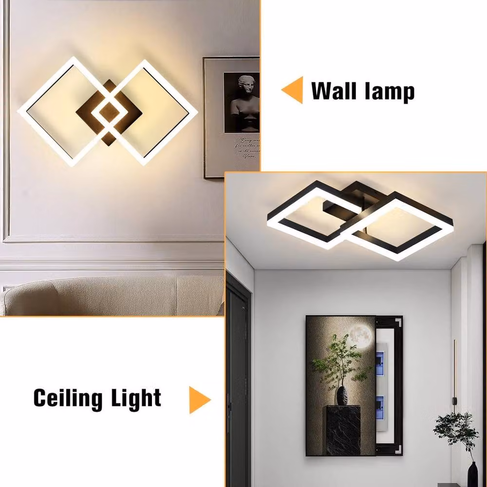 Kelvenix Modern LED Ceiling Light Chandelier in Black – 4