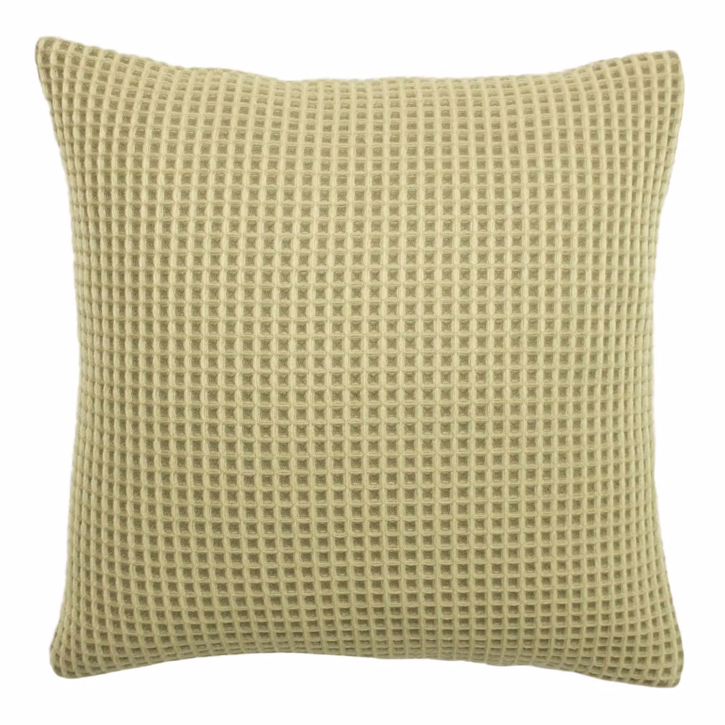 Furn Rowan Waffle Knitted Square Cushion in Beige and Multicolour, W/D/H: 45 x 45 x 45 cm – 2