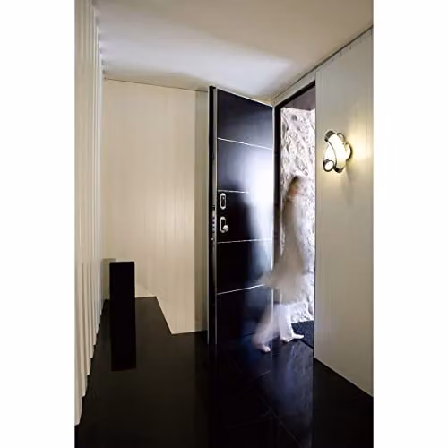 Netlighting Guss Modern Wall Lamp with 2 E27 Lights in Polished Chrome and White – 2