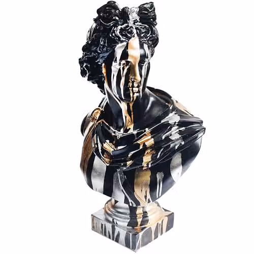 Lesser & Pavey Drip Art Apollo Abstract Tabletop Figurine, Multicolour – 2