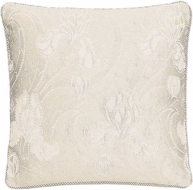 Sanderson Classic Square Floral Cushion in White, W/D/H: 40 x 40 x 40 cm