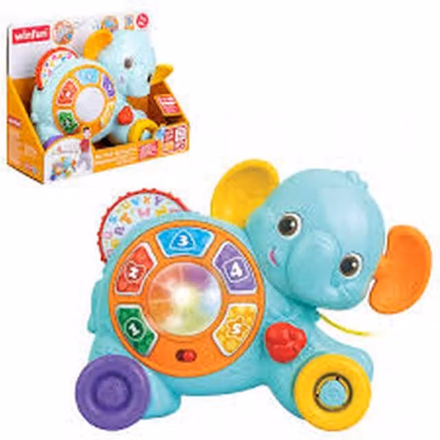 WinFun My Pull Along Pal Elephant Toy in Blue