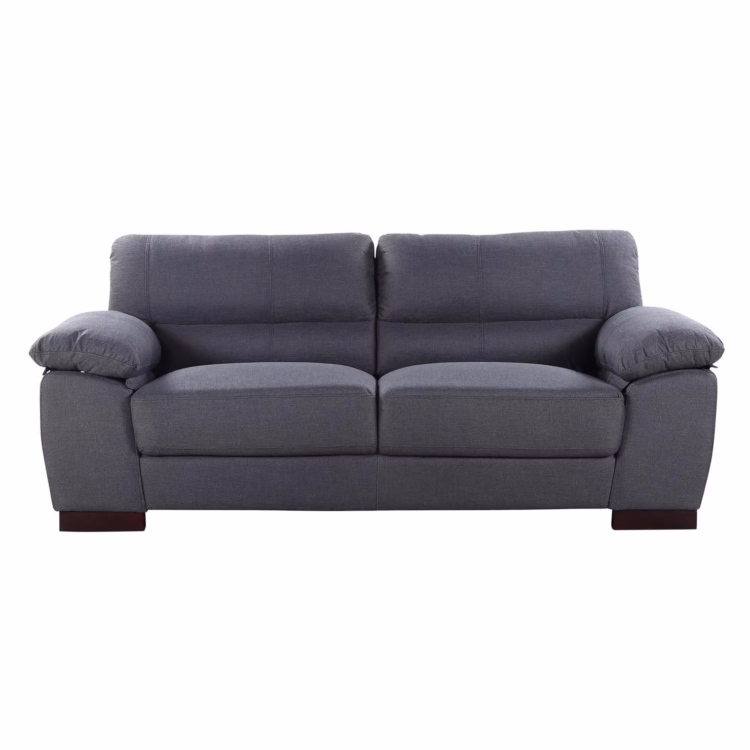 Artemis Home Westbrook 3 Seat Upholstered Fabric Sofa in Grey with Ash Wood Frame – 2