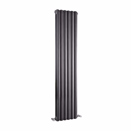 Balterley Vertical Double Panel Anthracite Radiator, W: 38.3 cm, H: 150 cm – 1