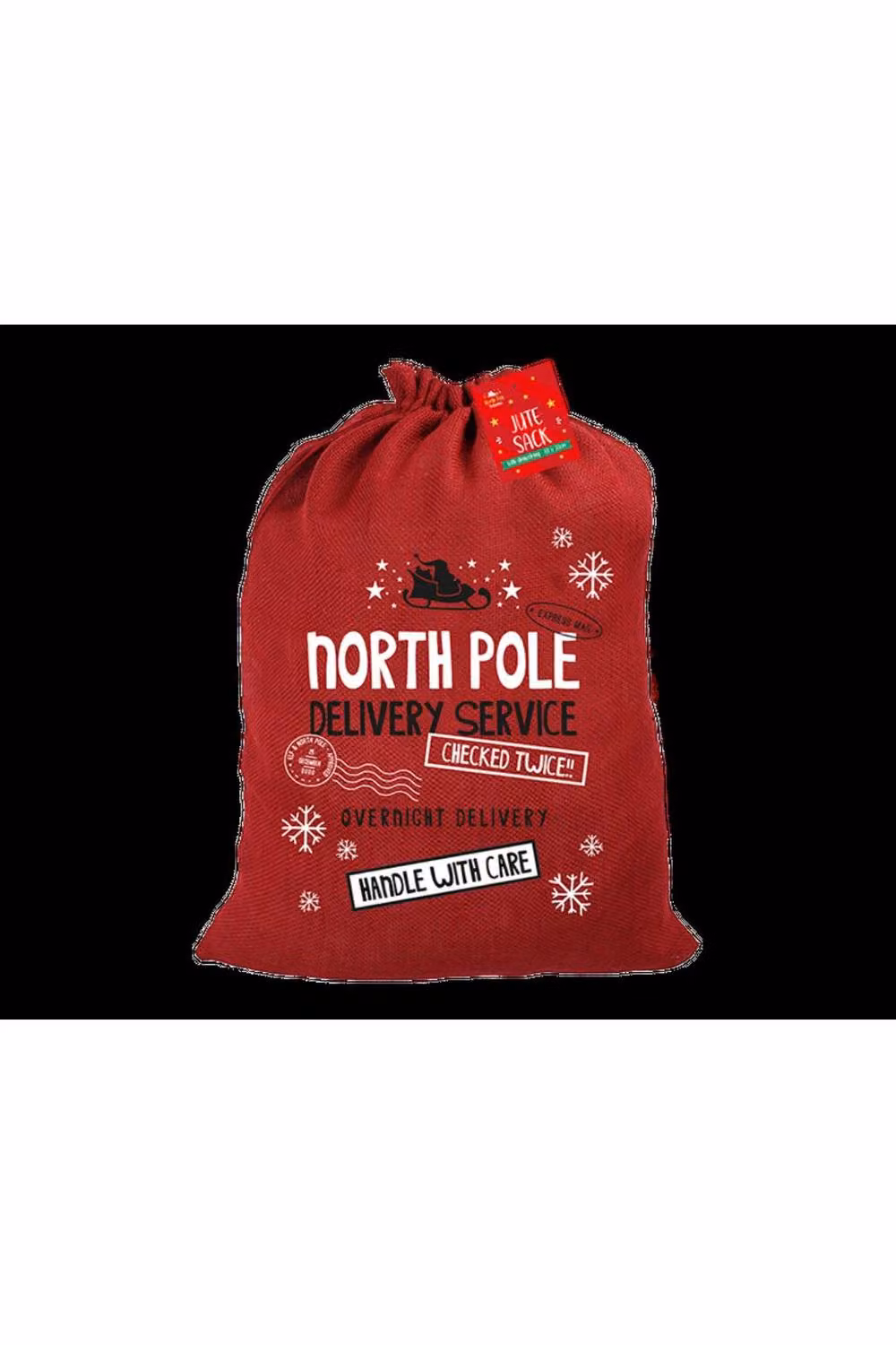 KDMD 2 Pack Maroon Christmas Jute Sacks – 2