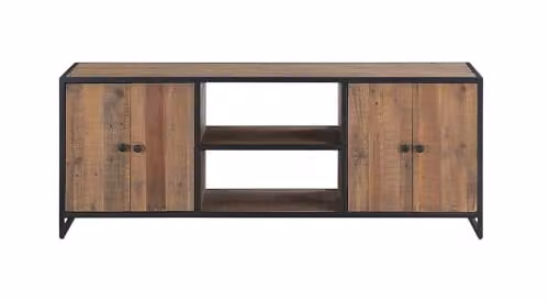 Baumhaus Ooki Extra Large Widescreen Television Cabinet in Rustic Brown Wood, W/D/H: 170 x 40 x 57 cm