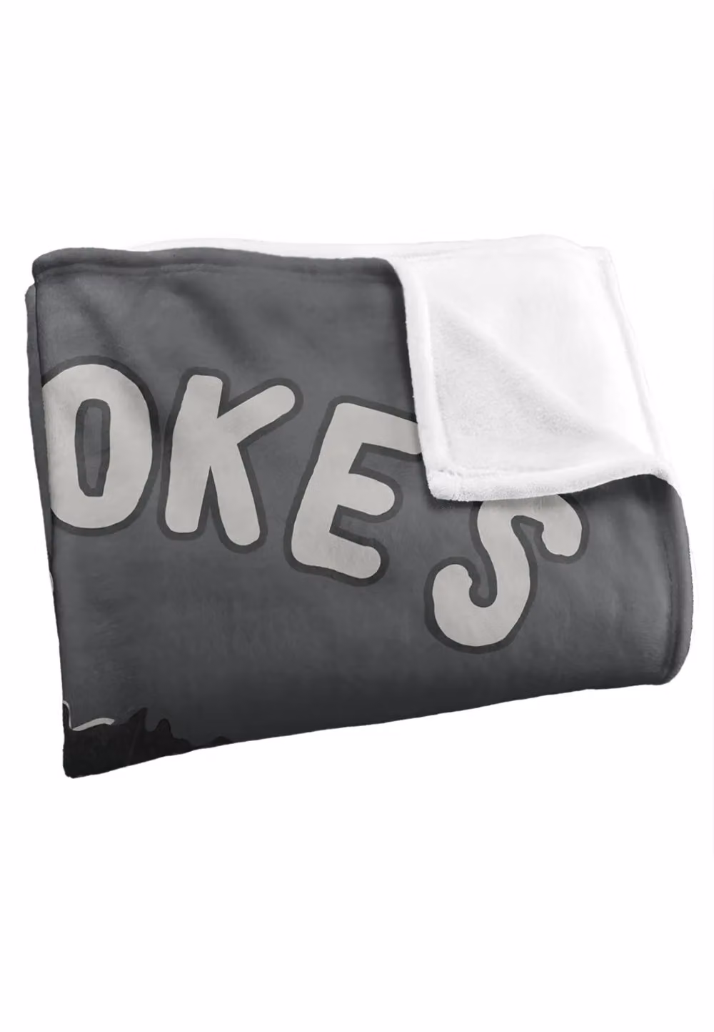DC Comics Batman The Joke's on You Fleece Blanket, White, W: 152 cm, D: 127 cm – 2