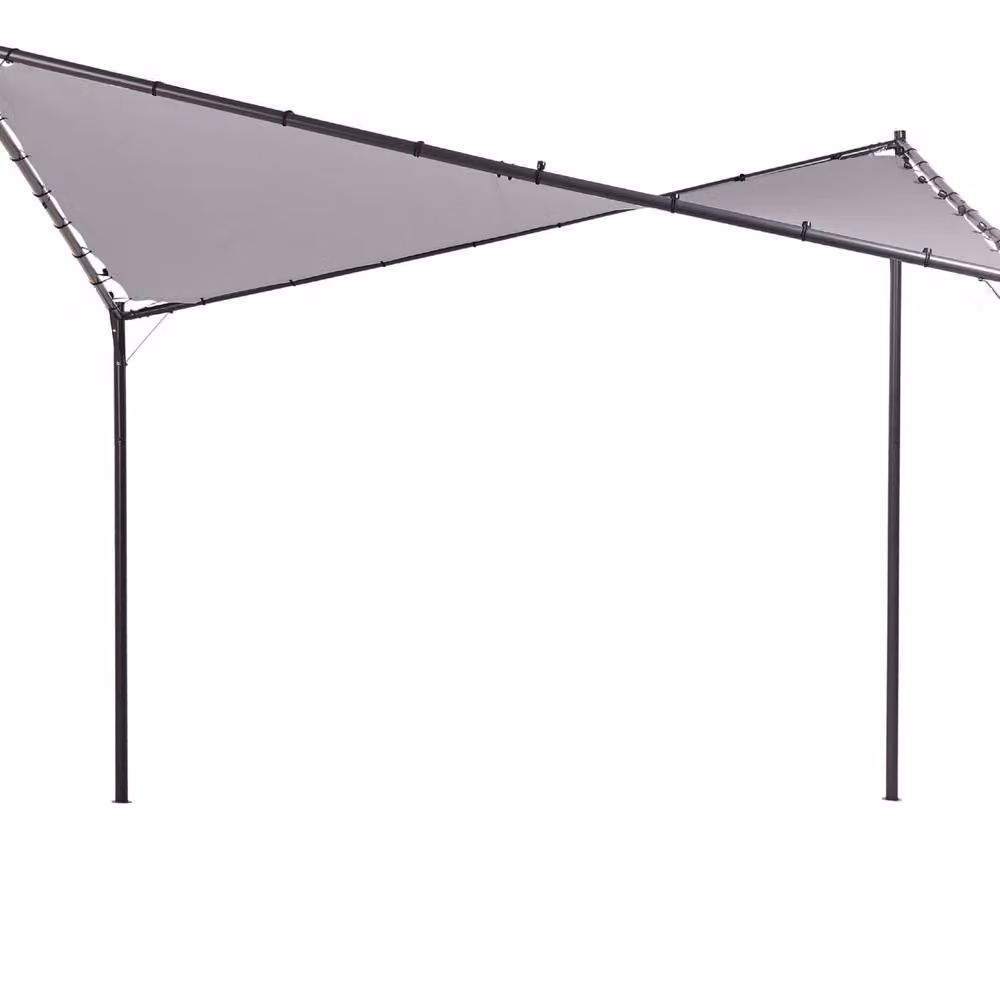 Wyld and Coco Grey Polyester and Steel Modern Pergola W/D: 300 x 300 cm – 2