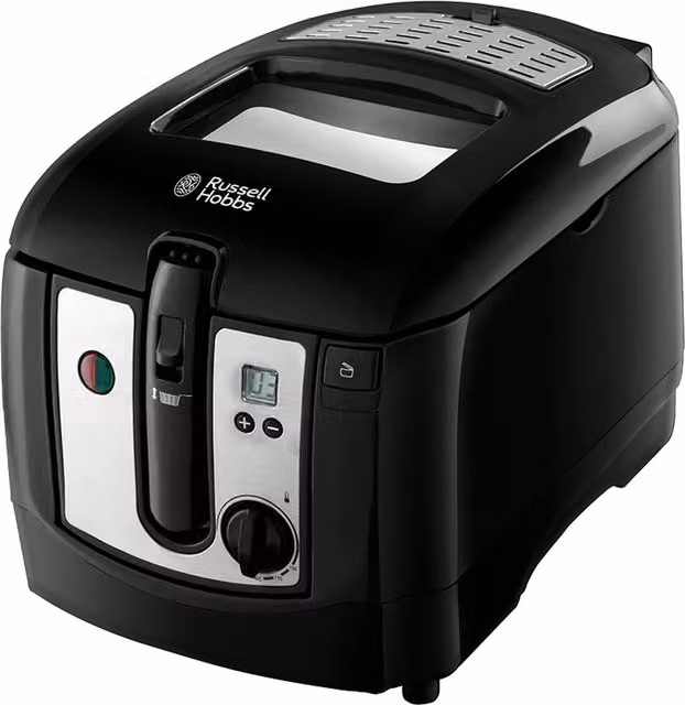 Russell Hobbs 3.3L Digital Deep Fryer in Black Stainless Steel with Digital Display and Timer