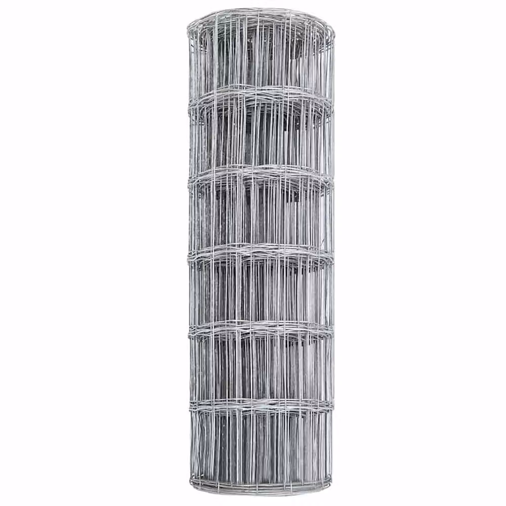 Berkfield Home Euro Fence 0, 4x25 m Galvanised Steel Fence in Silver – 3